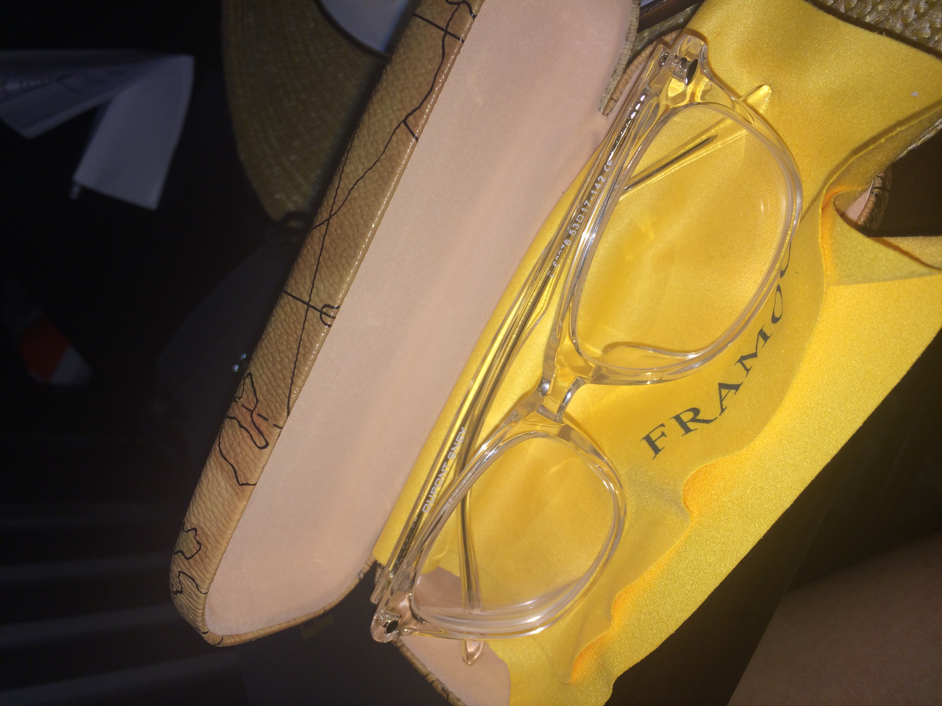 Unisex full frame mixed material eyeglasses S8843